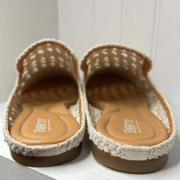 BORN Cameo II Woven Fabric Mules Size 8 in Cream - Picture 6 of 7